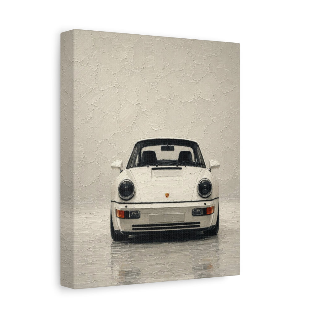 Porsche 911 Classic Front View Matte Canvas Wall Art