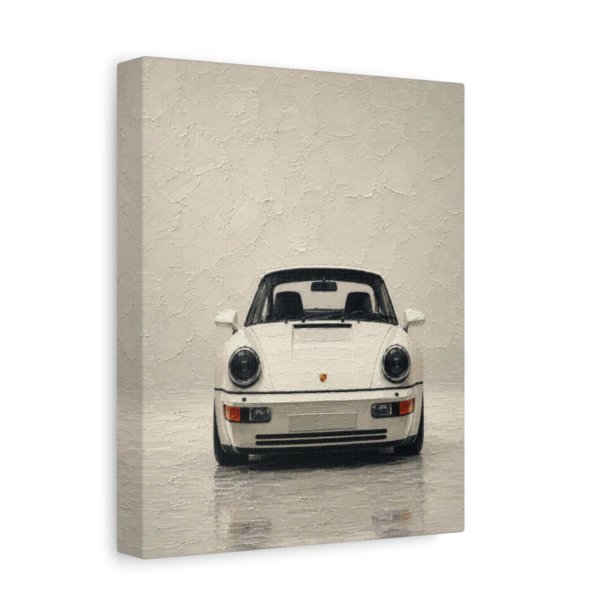 Porsche 911 Classic Front View Matte Canvas Wall Art