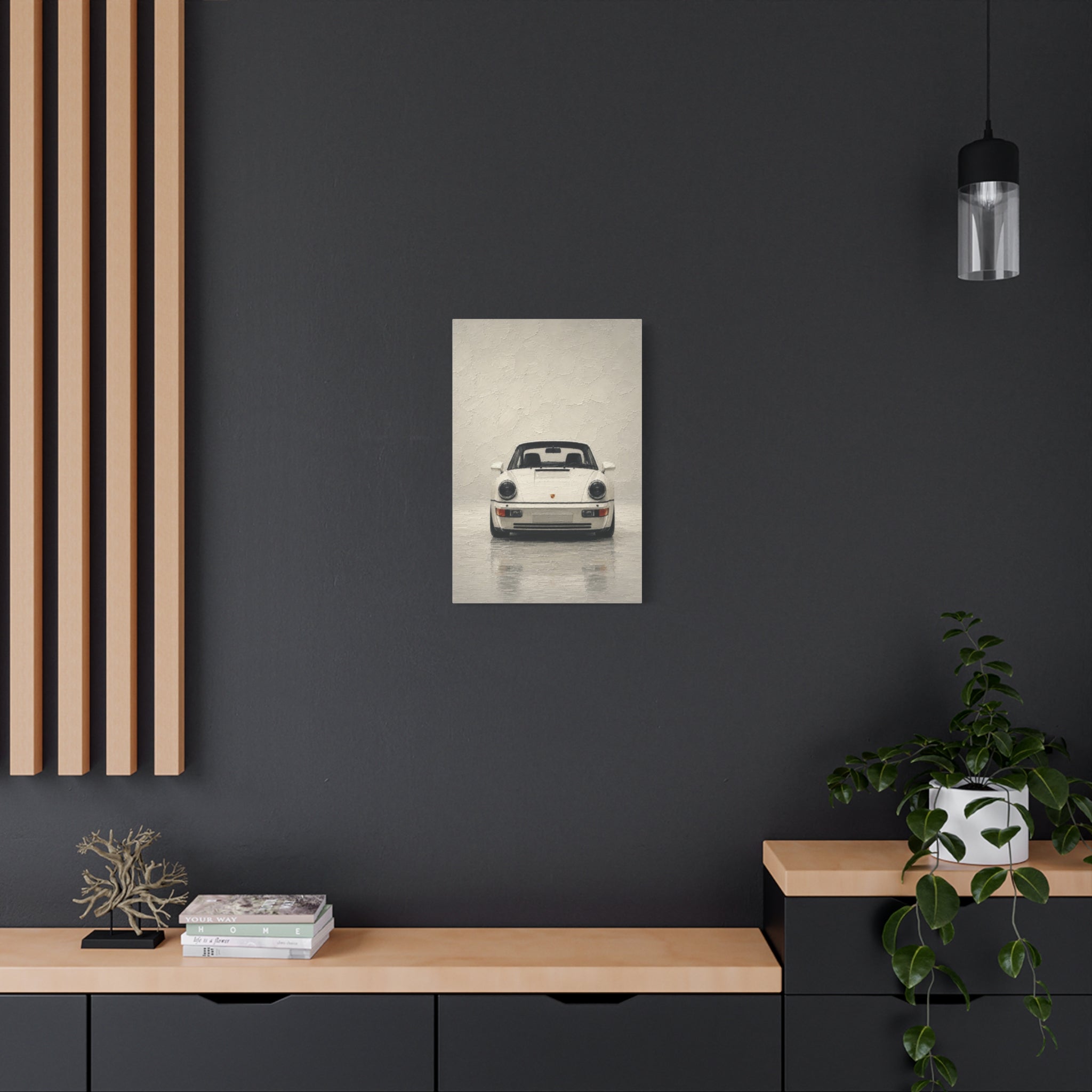 Porsche 911 Classic Front View Matte Canvas Wall Art