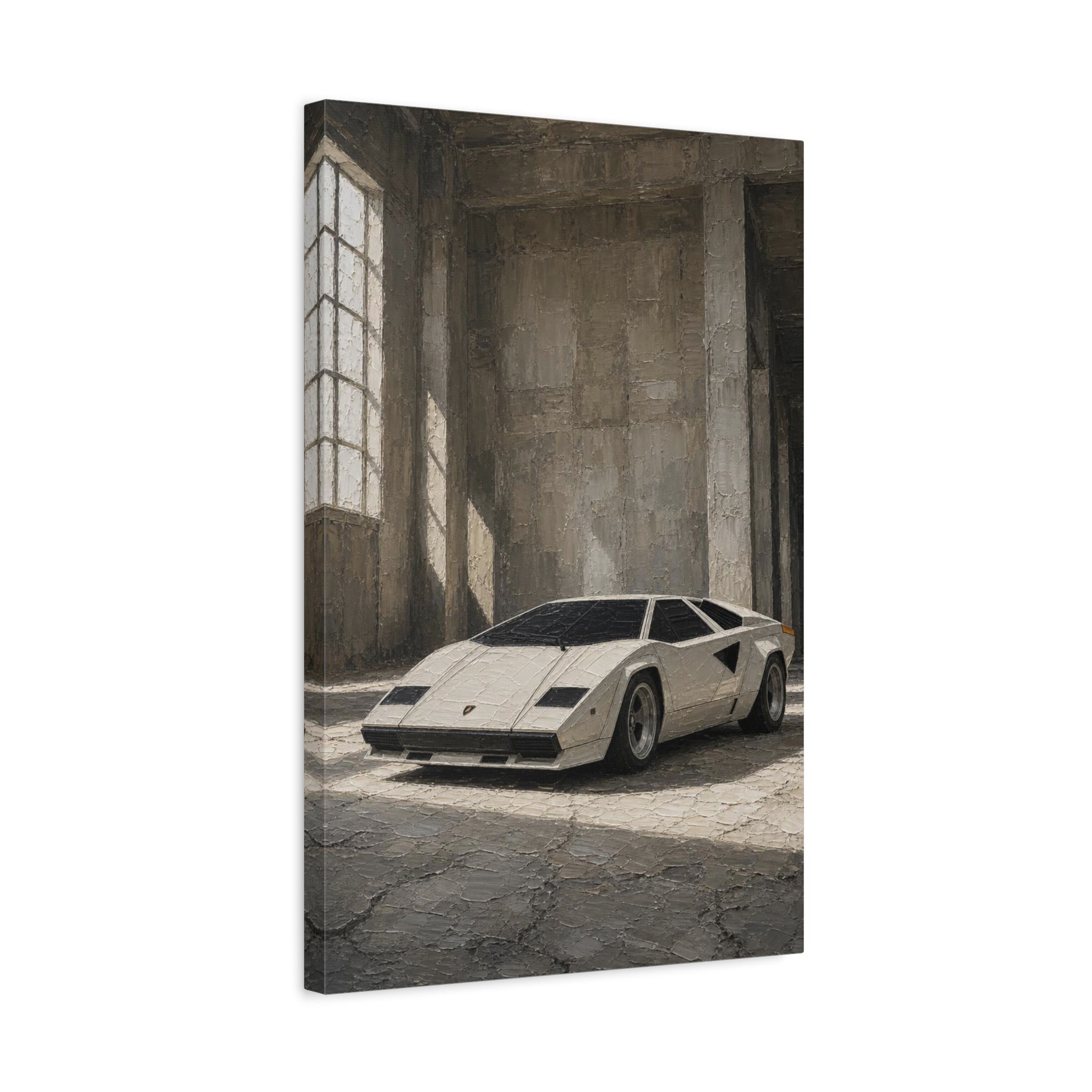 Vintage Sports Car Canvas Print — Matte Stretched Wall Art (1.25")