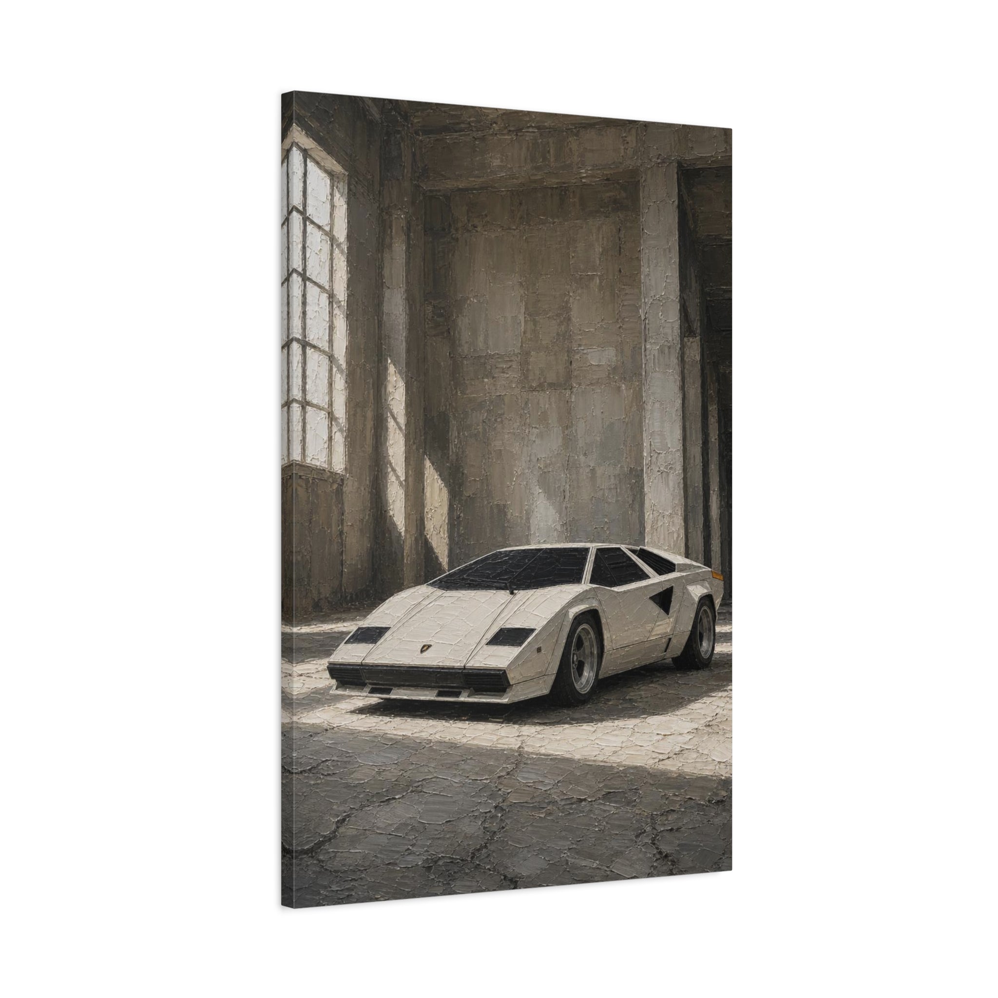 Vintage Sports Car Canvas Print — Matte Stretched Wall Art (1.25")