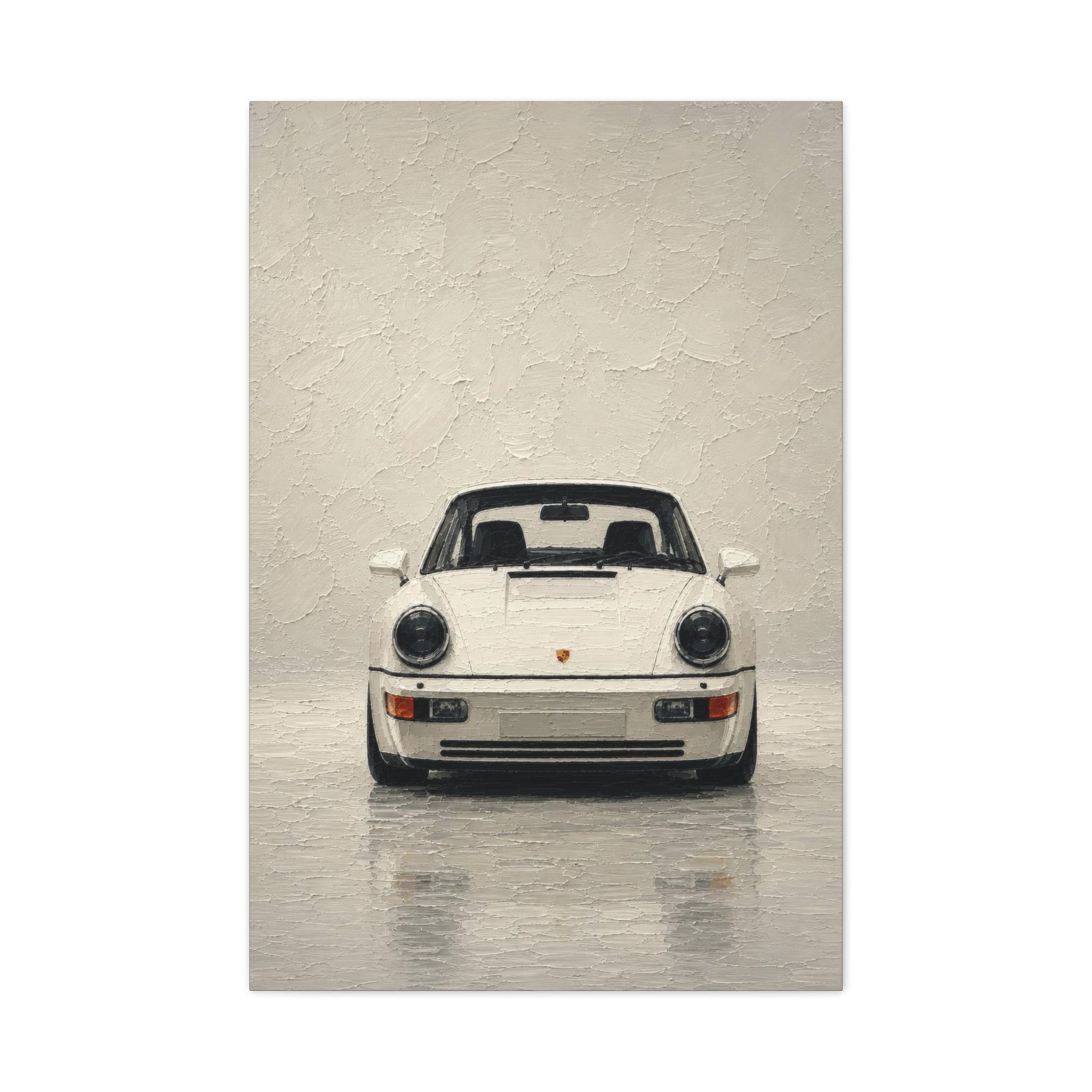 Porsche 911 Classic Front View Matte Canvas Wall Art