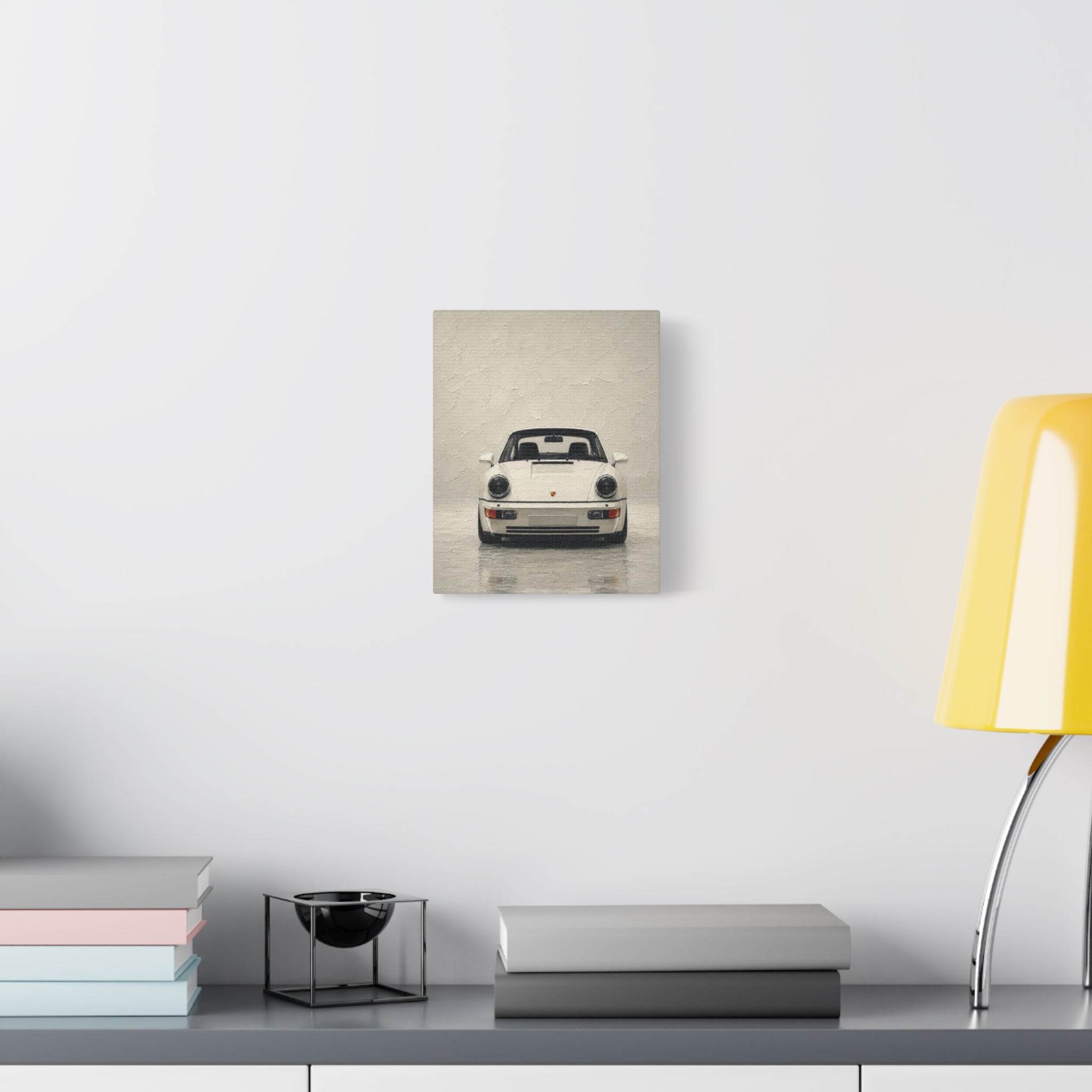 Porsche 911 Classic Front View Matte Canvas Wall Art
