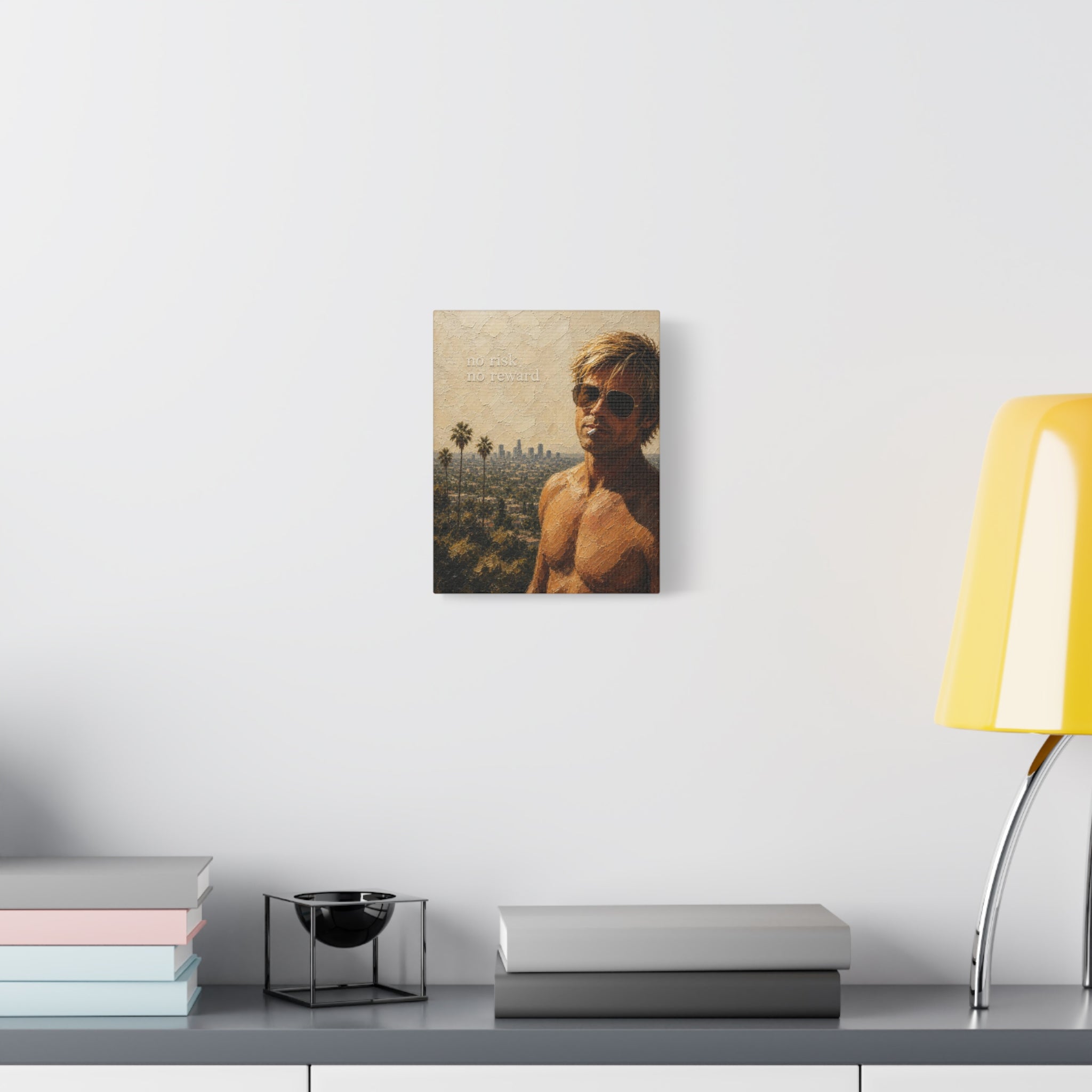 Matte Canvas Print - 'No Risk No Reward' Vintage Coastal Portrait