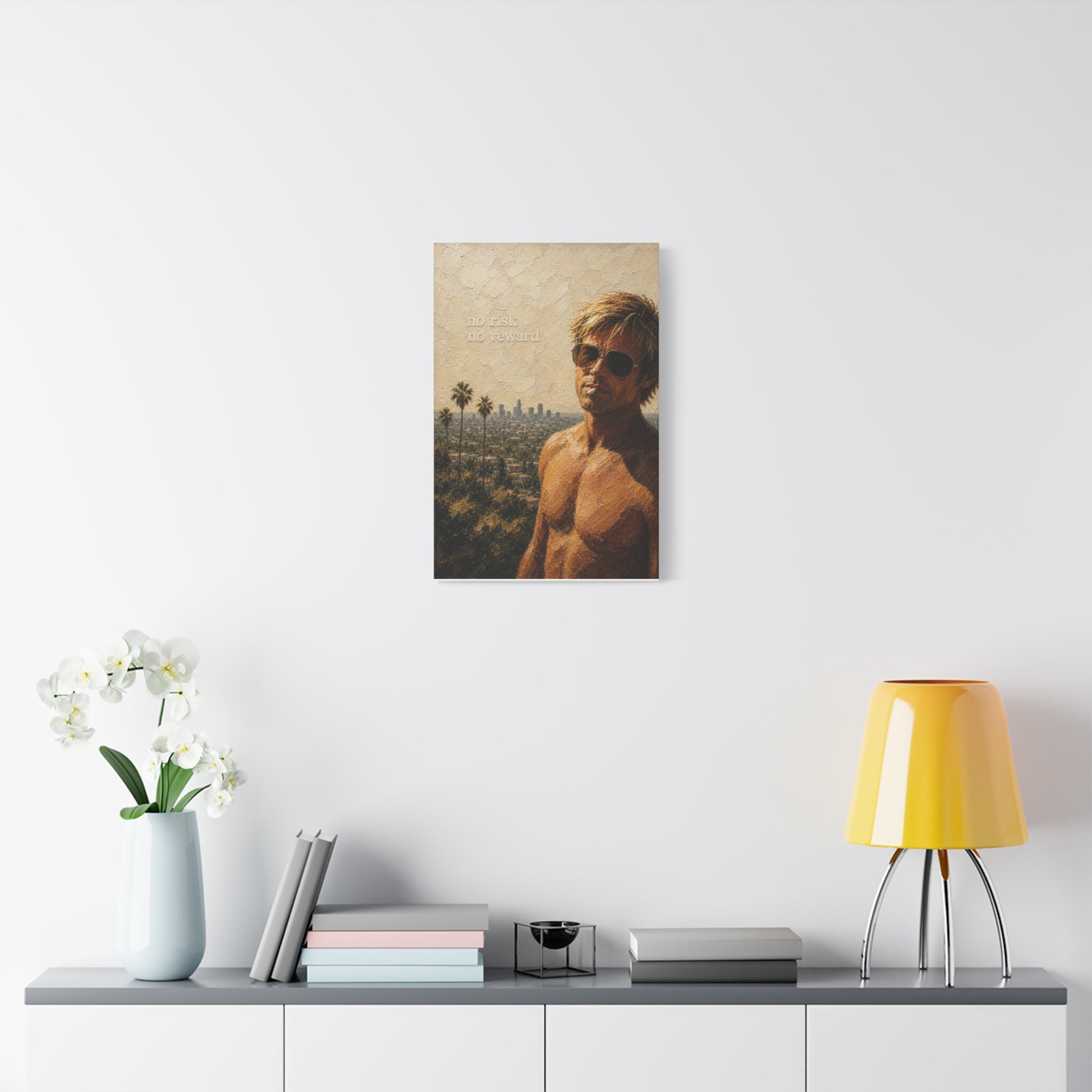 Matte Canvas Print - 'No Risk No Reward' Vintage Coastal Portrait