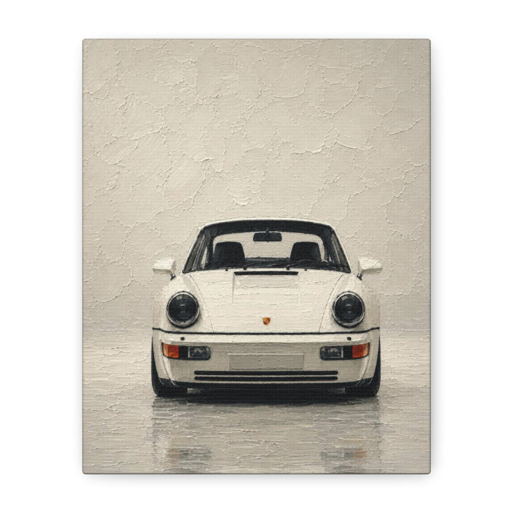 Porsche 911 Classic Front View Matte Canvas Wall Art