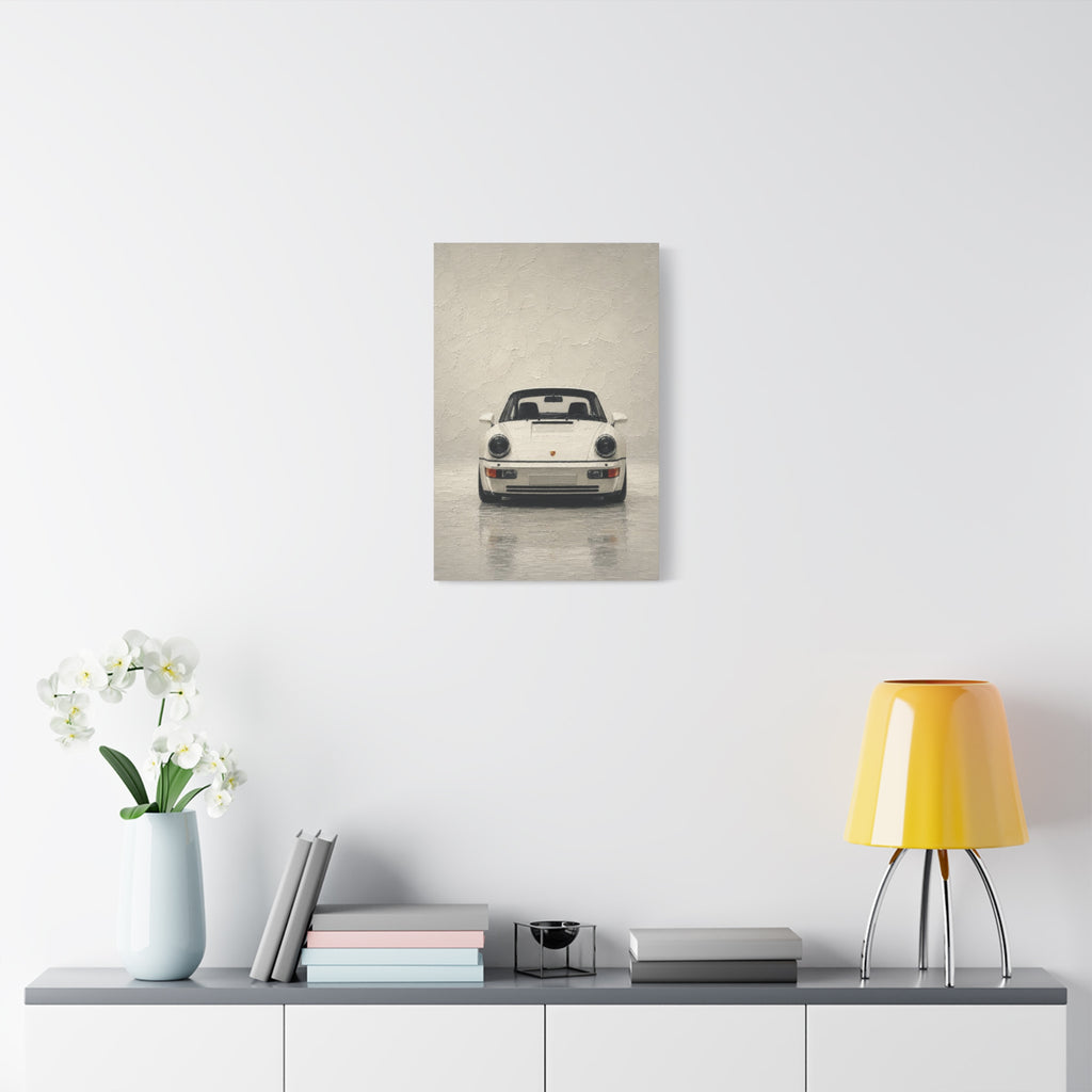 Porsche 911 Classic Front View Matte Canvas Wall Art