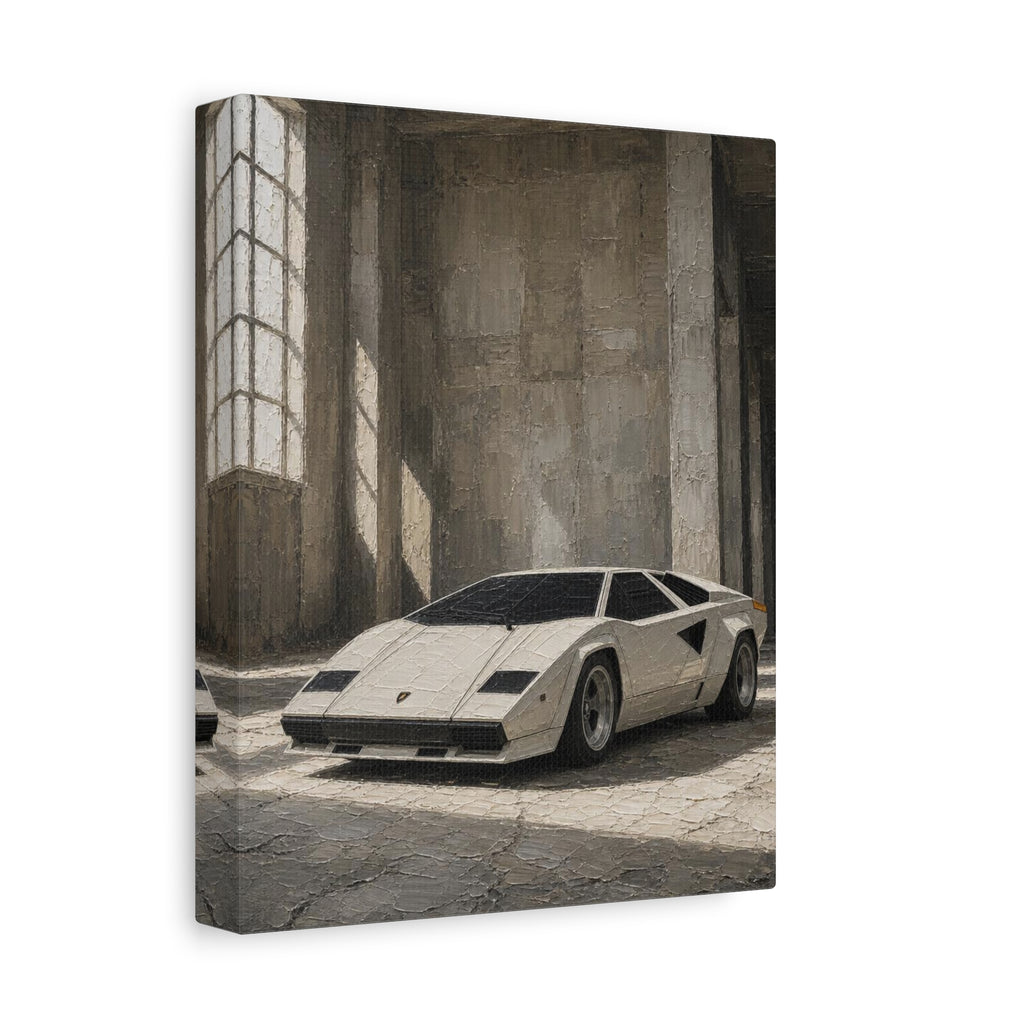 Vintage Sports Car Canvas Print — Matte Stretched Wall Art (1.25")
