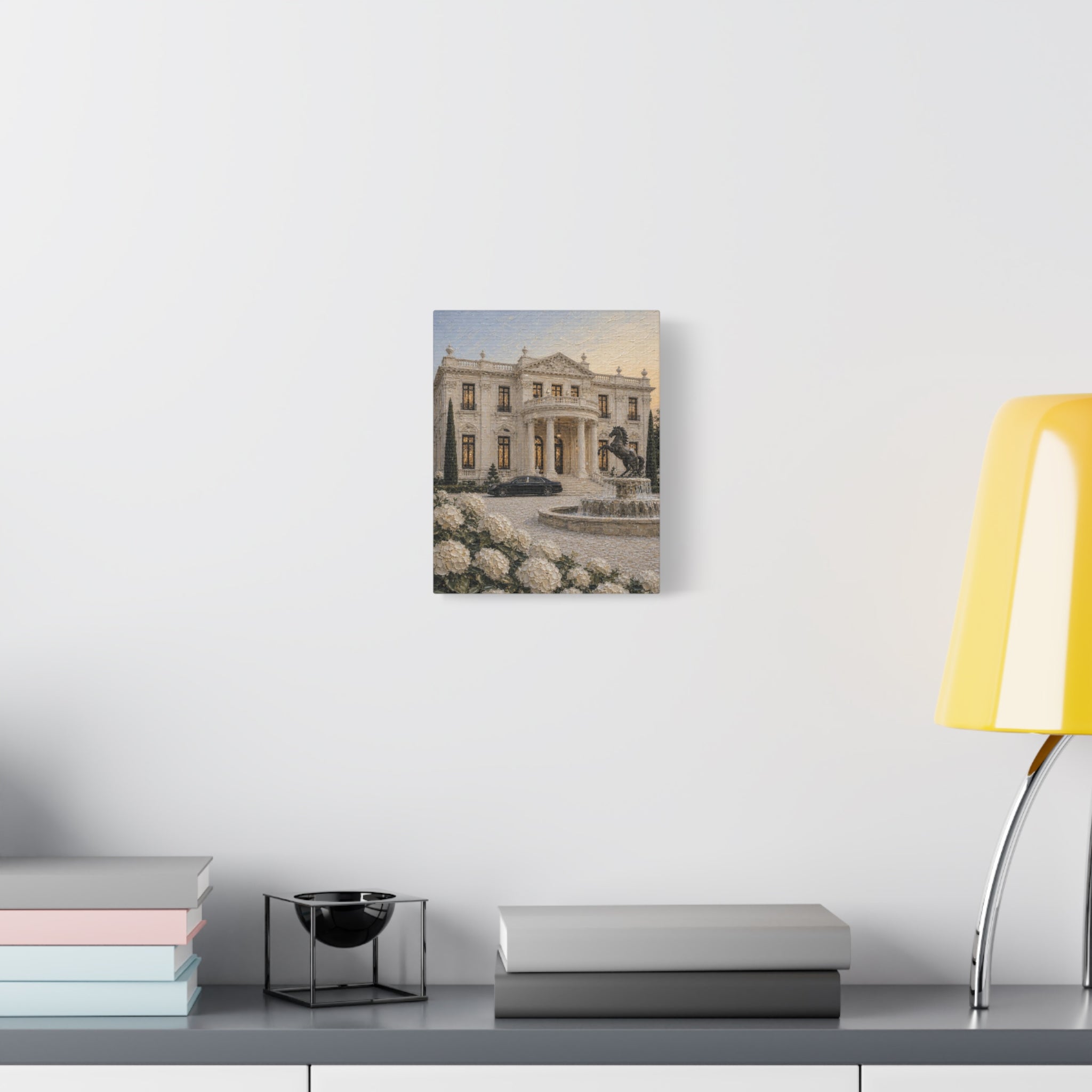 Luxury Mansion Canvas Print — Matte Stretched Wall Art