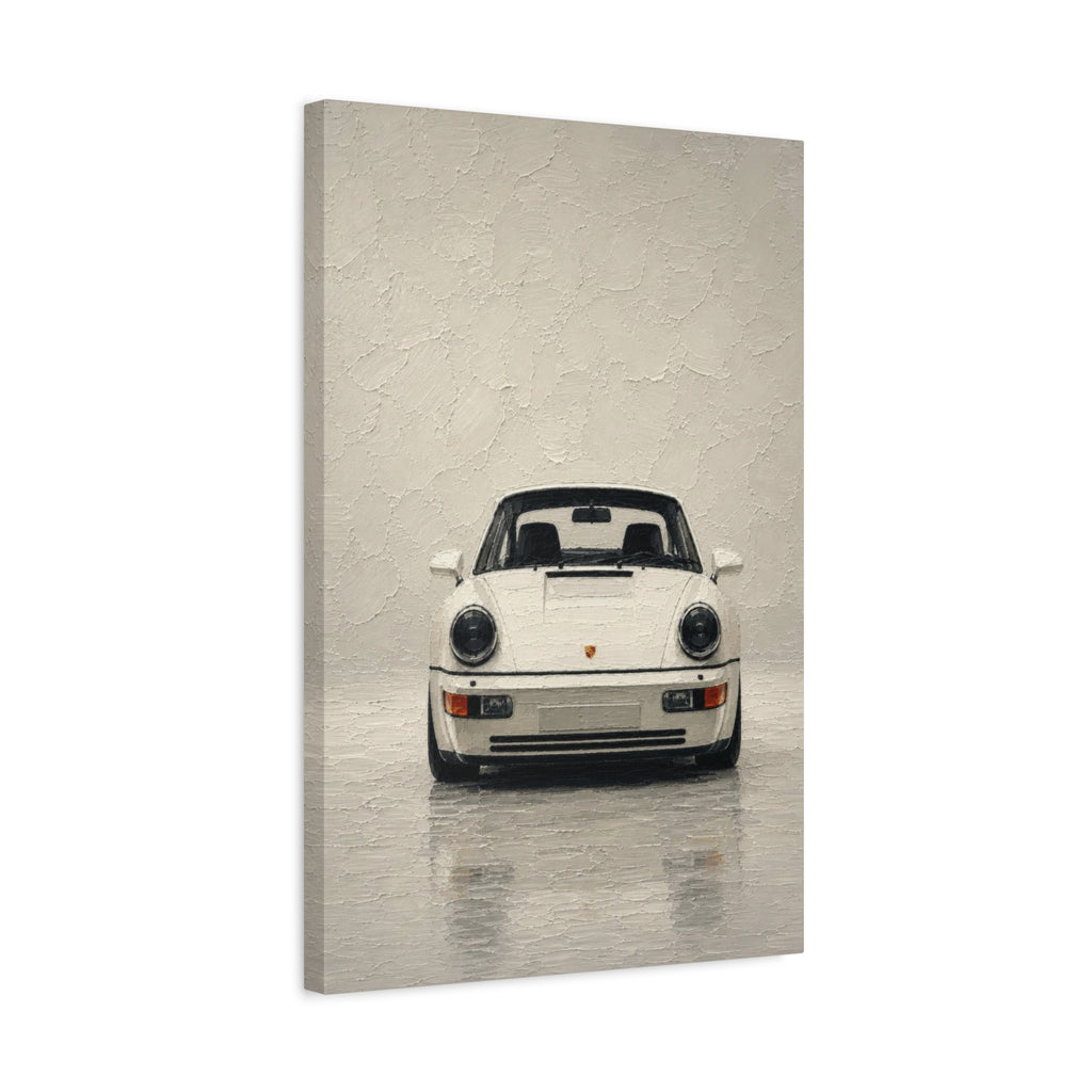 Porsche 911 Classic Front View Matte Canvas Wall Art